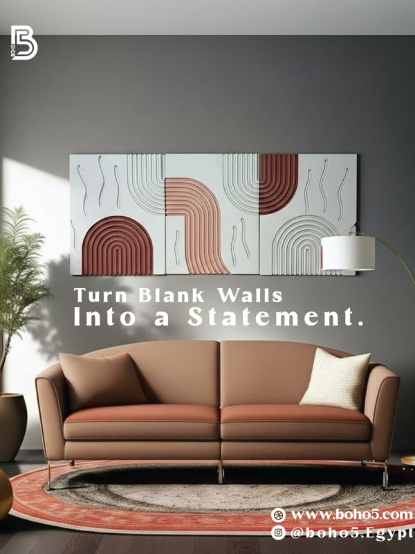 4 Blush Horizon Triptych