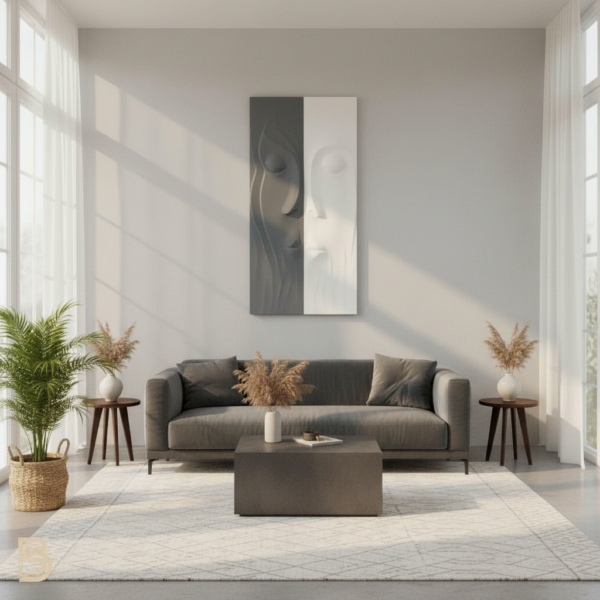 Split Colour Face Frame Dual Harmony Face Art Frame - Boho5
